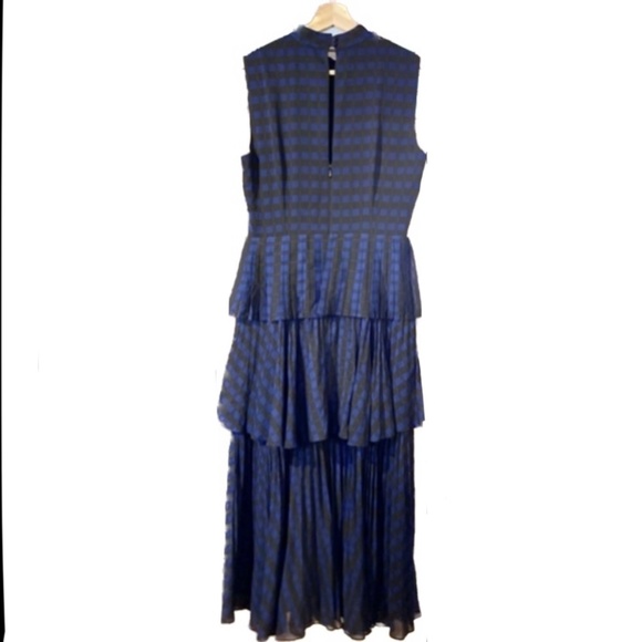 NWT Club Monaco Pleated Tiered Maxi Midi Dress - Picture 5 of 8